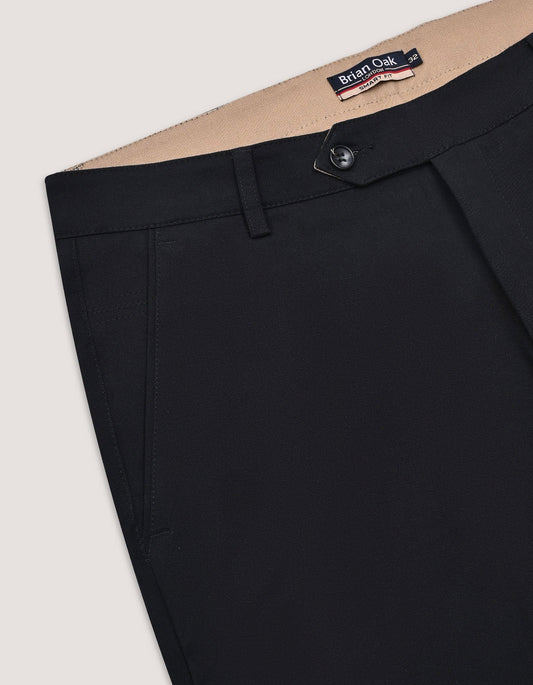 Premium Black Straight Fit Chinos