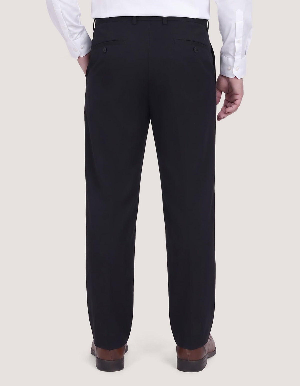 Premium Black Straight Fit Chinos