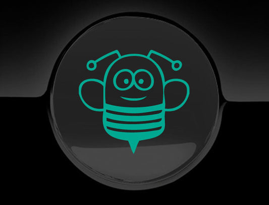 Funny Cartoon Bee Fuel Cap Cover Car Sticker