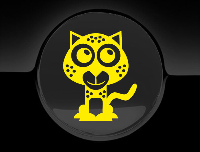 Adorable Cheetah Fuel Cap Car Sticker