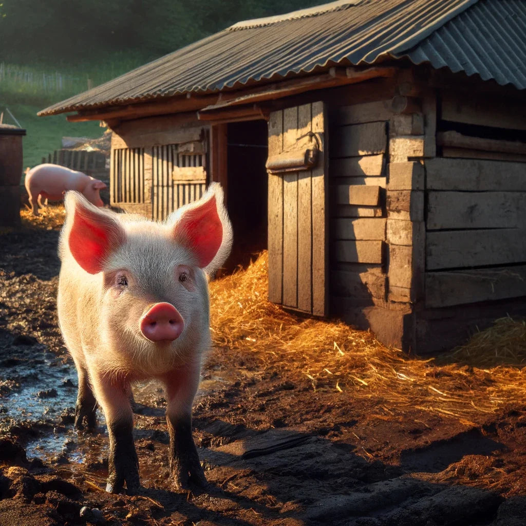 Farmyard Morning Canvas