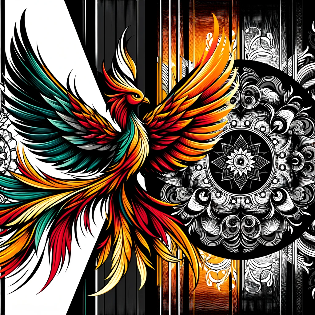 Fierce Phoenix Rebirth Canvas