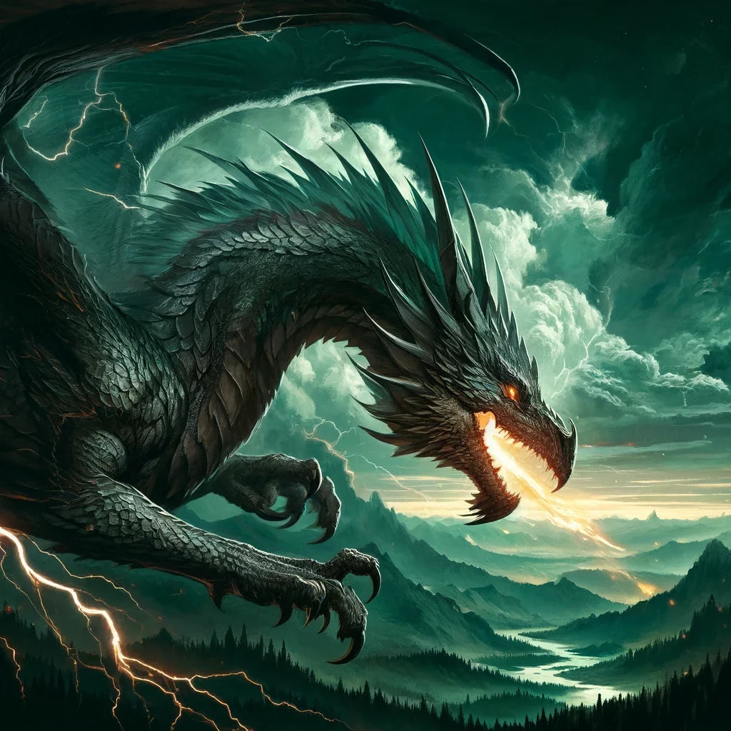 Fierce Dragon Canvas