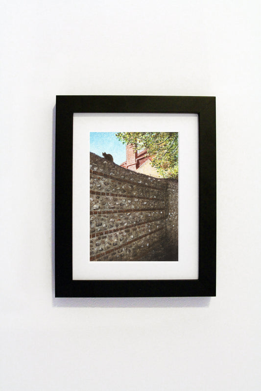 Peter Messer - Flint Wall and Cat