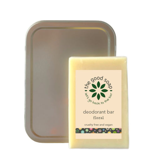 Natural Deodorant Bar with Floral Essential Oils