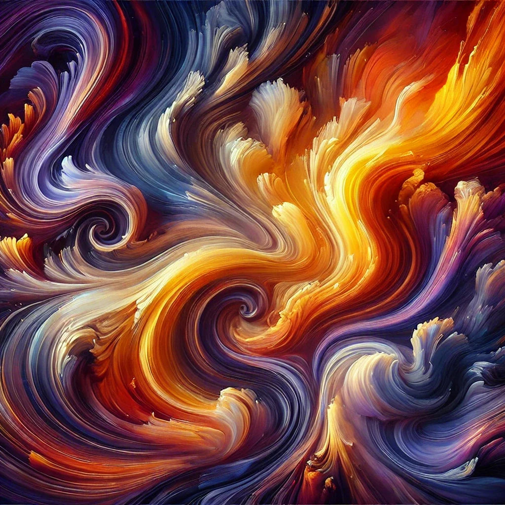 Fluid Motion Swirls Canvas