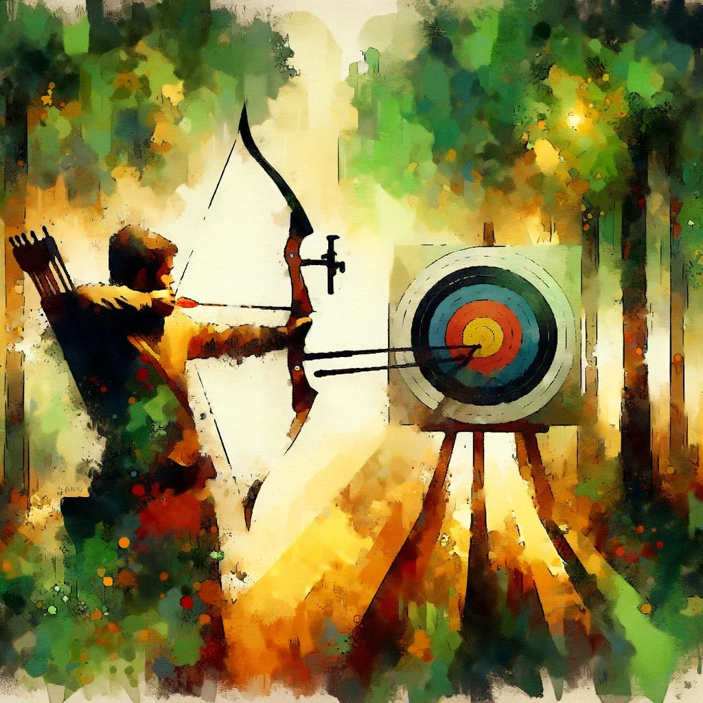 Focused Archer Canvas