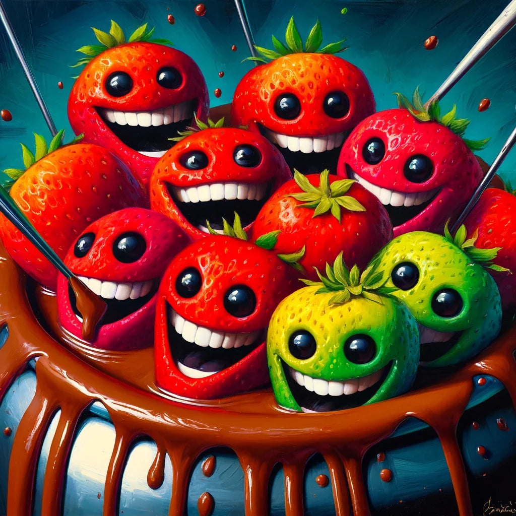 Fondue Frolic Canvas