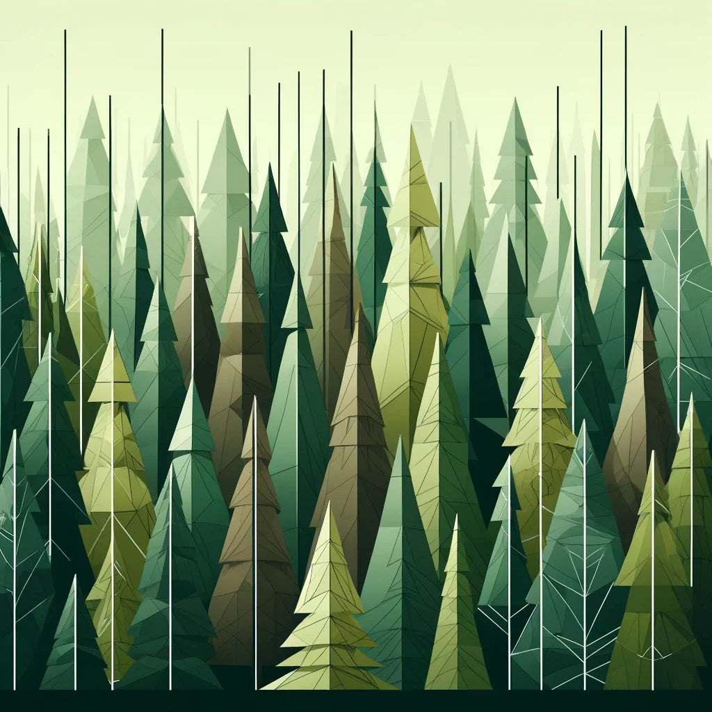 Forest Geometry Canvas