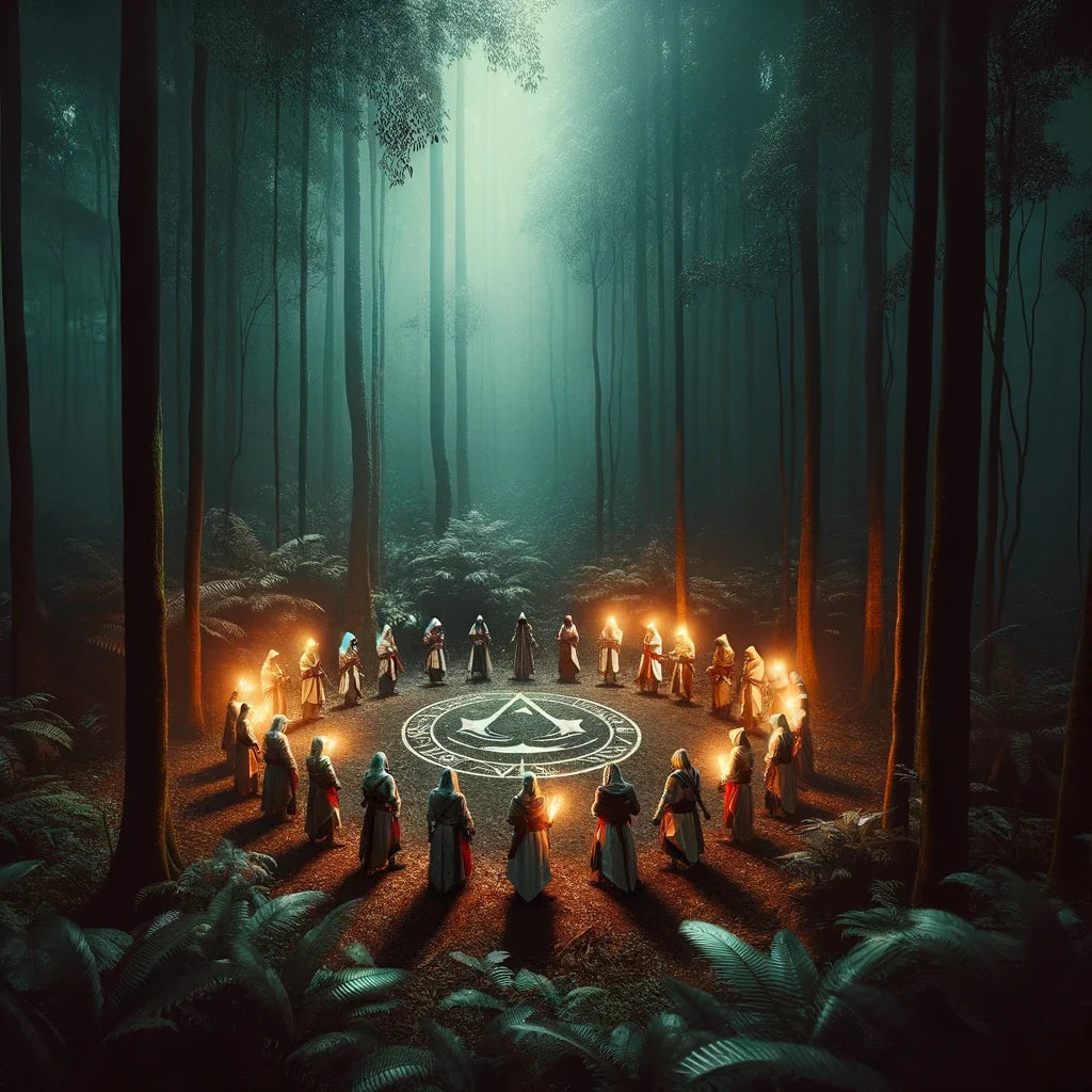 Forest Ritual Cotton Cushion