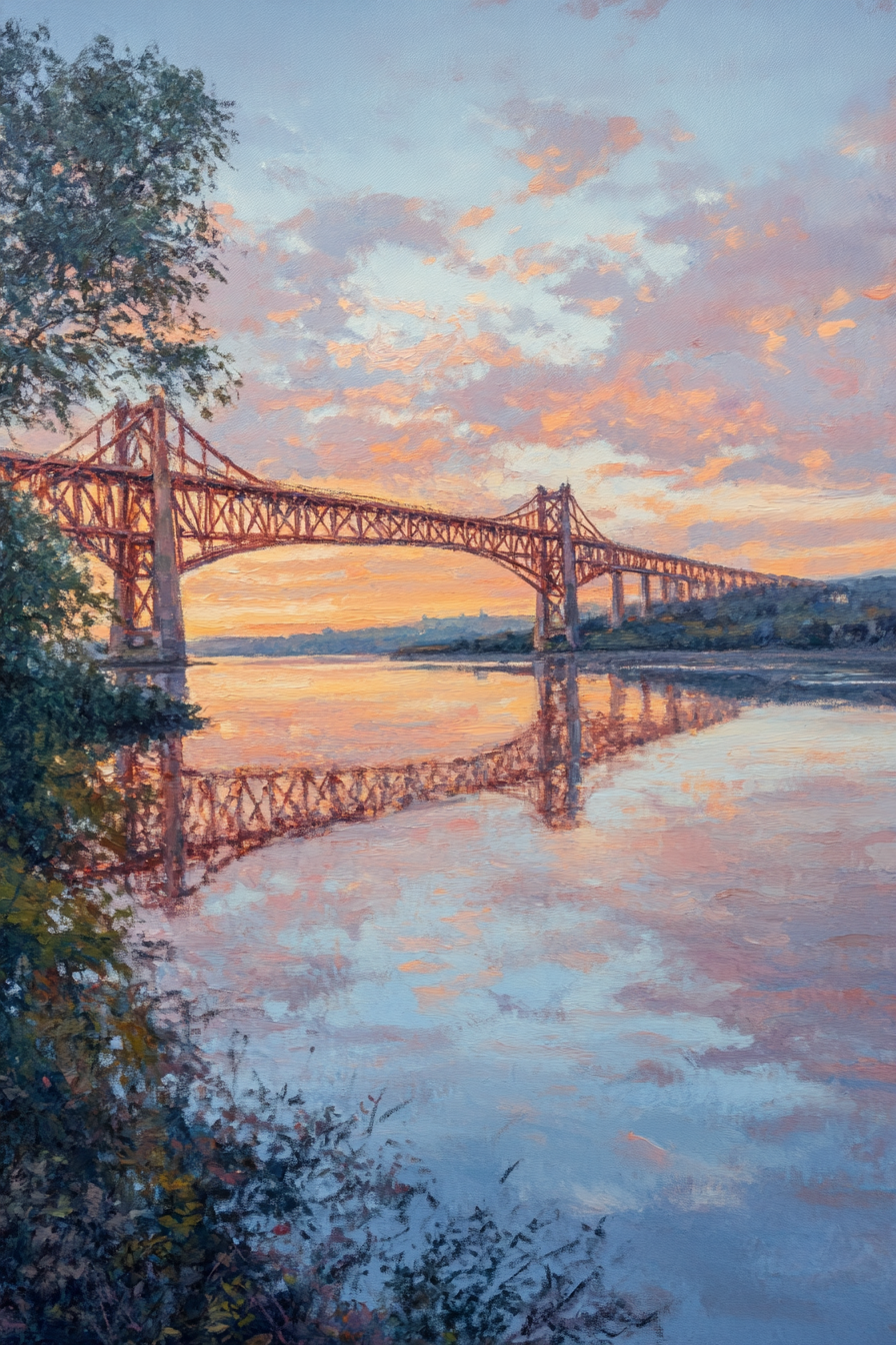 Forth Bridge Dawn Canvas