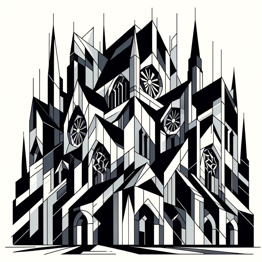 Fragmented Gothic Canvas