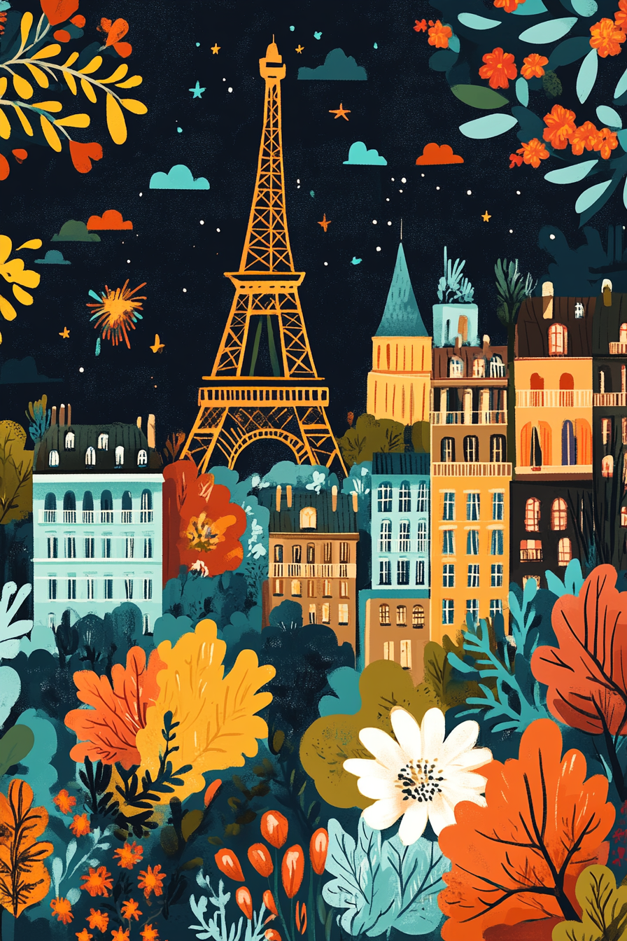 French Floral Festival Blanket
