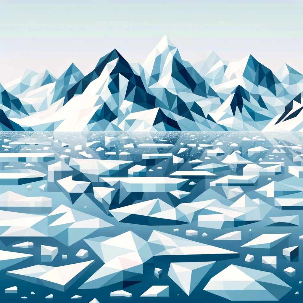 Frozen Arctic Cotton Cushion