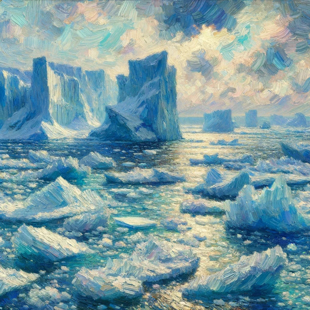 Frozen Ocean Canvas
