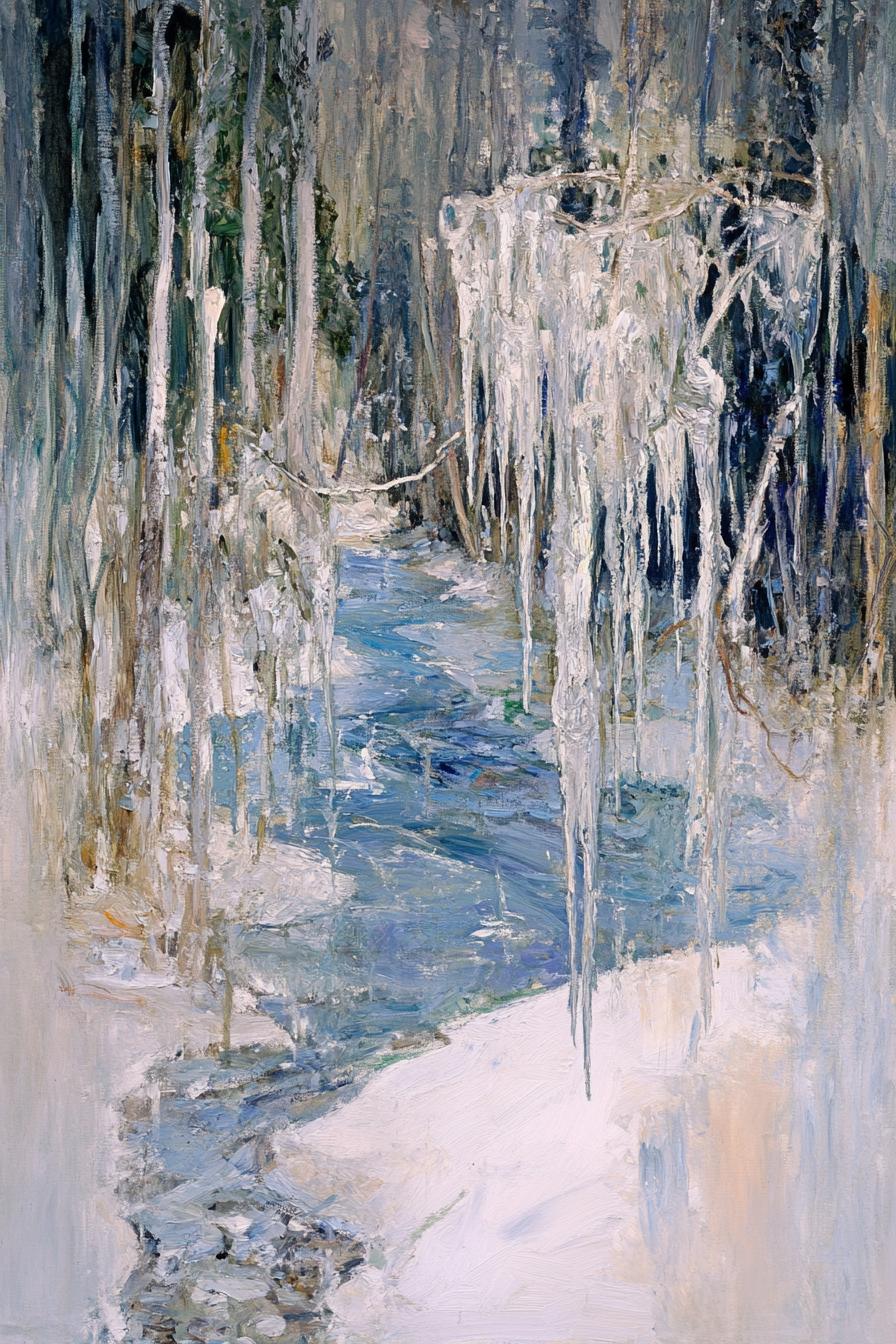 Frozen River Canvas