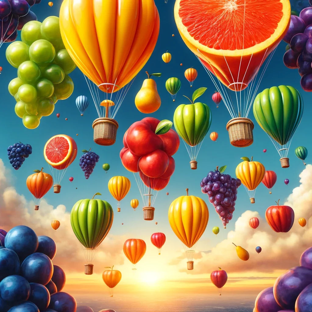 Fruit Balloon Festival Canvas