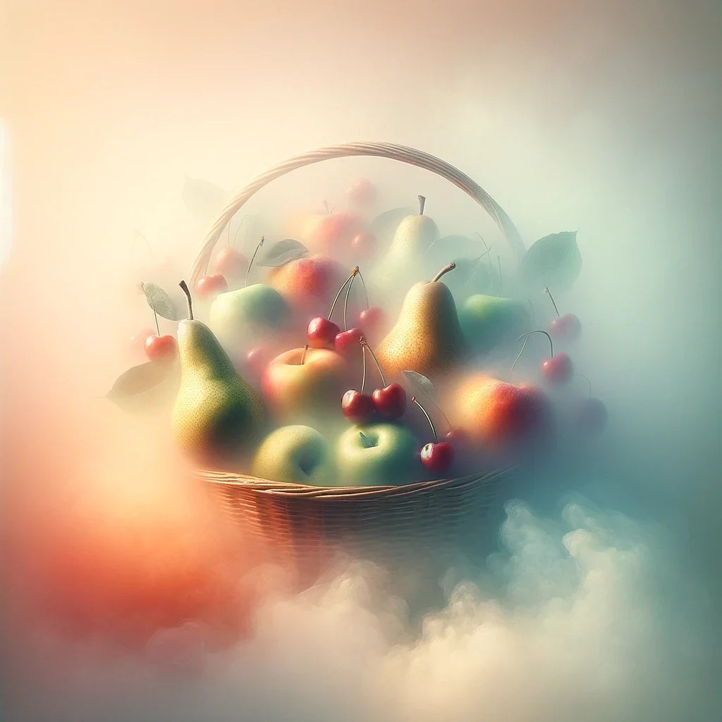 Fruits in the Mist Cotton Cushion