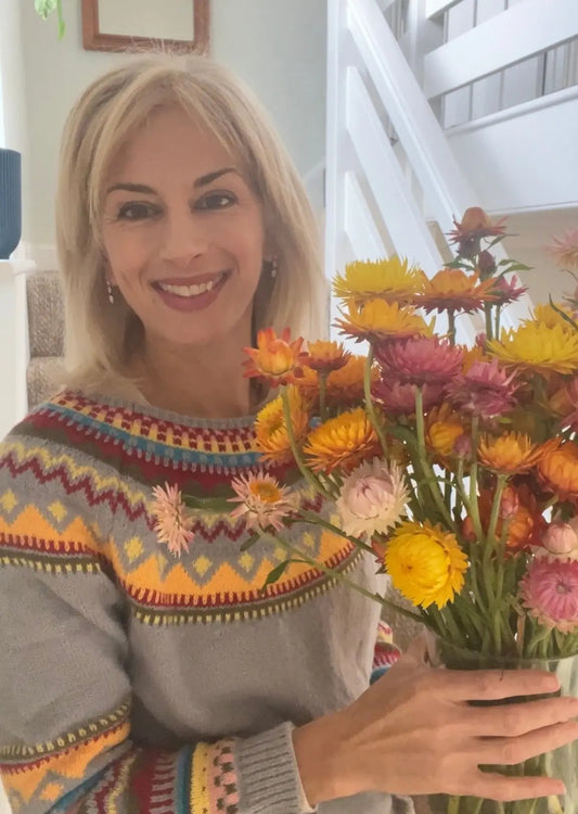 Strawflower Helichrysum Swiss Giant Mix