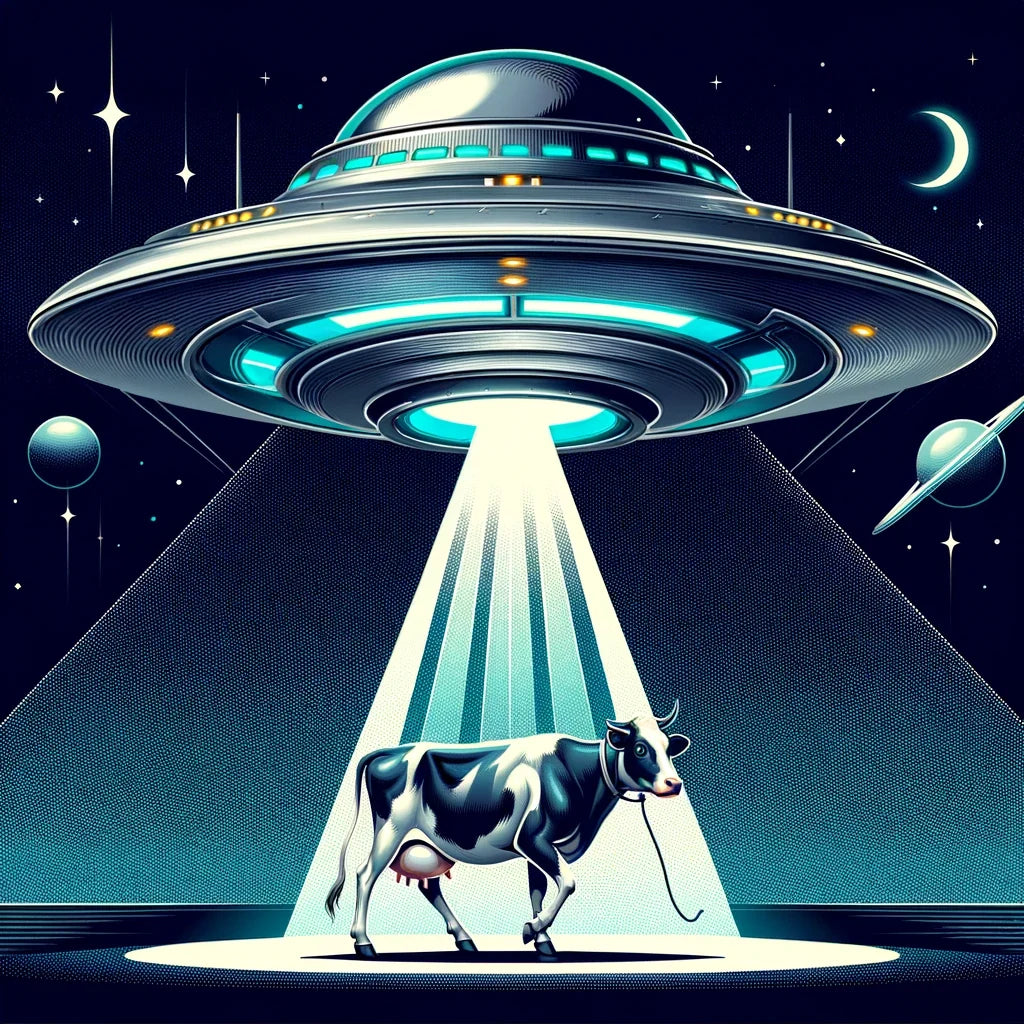 Futuristic Abduction Canvas