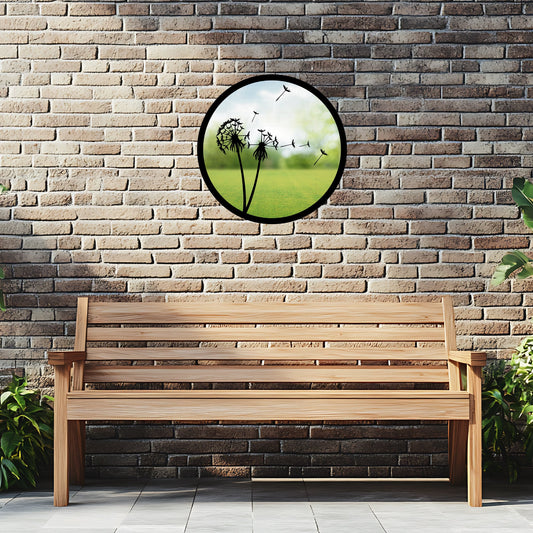 SunCatcher Garden Mirror Round Dandelions Range of Sizes