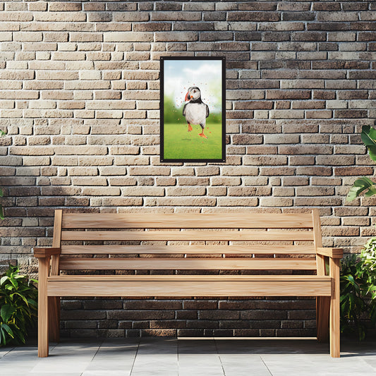 SunCatcher Garden Mirror Walking Puffin by Bree Merryn