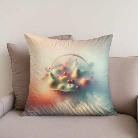Fruits in the Mist Cotton Cushion