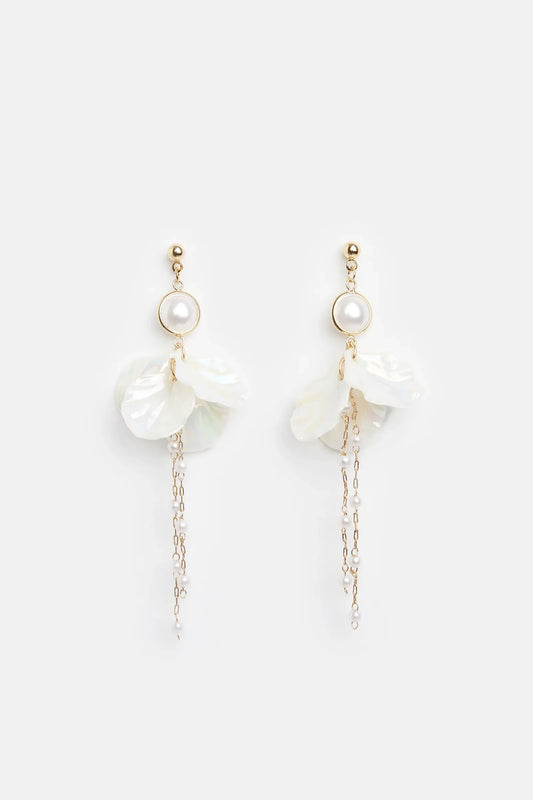 Louche Greer Shell Pendant Earrings