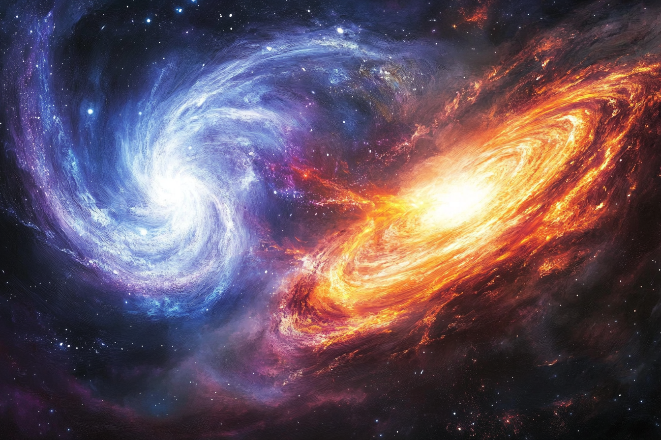 Galactic Collision Canvas