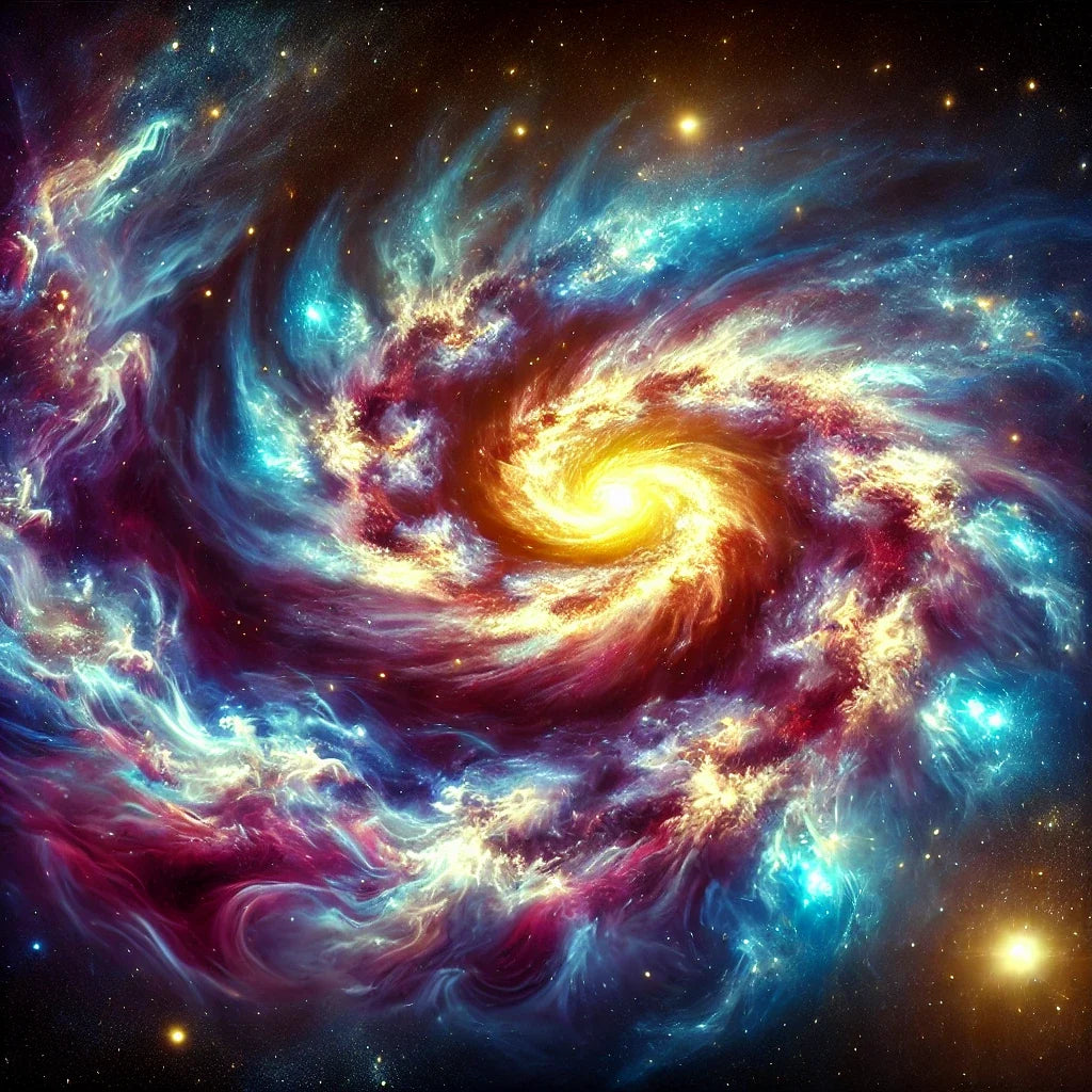 Galactic Whirl Cotton Cushion