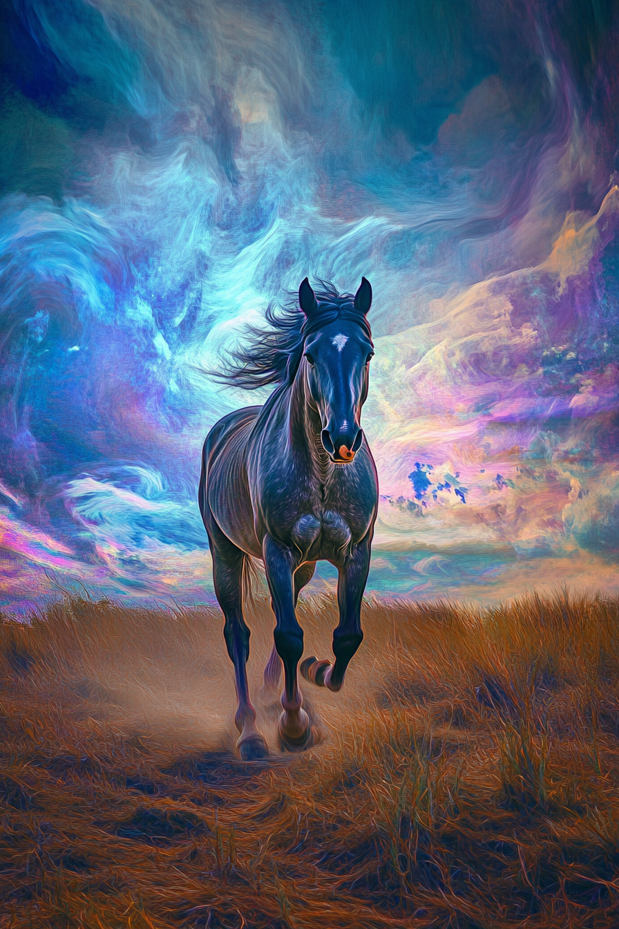 Galloping Horse Dreams Canvas