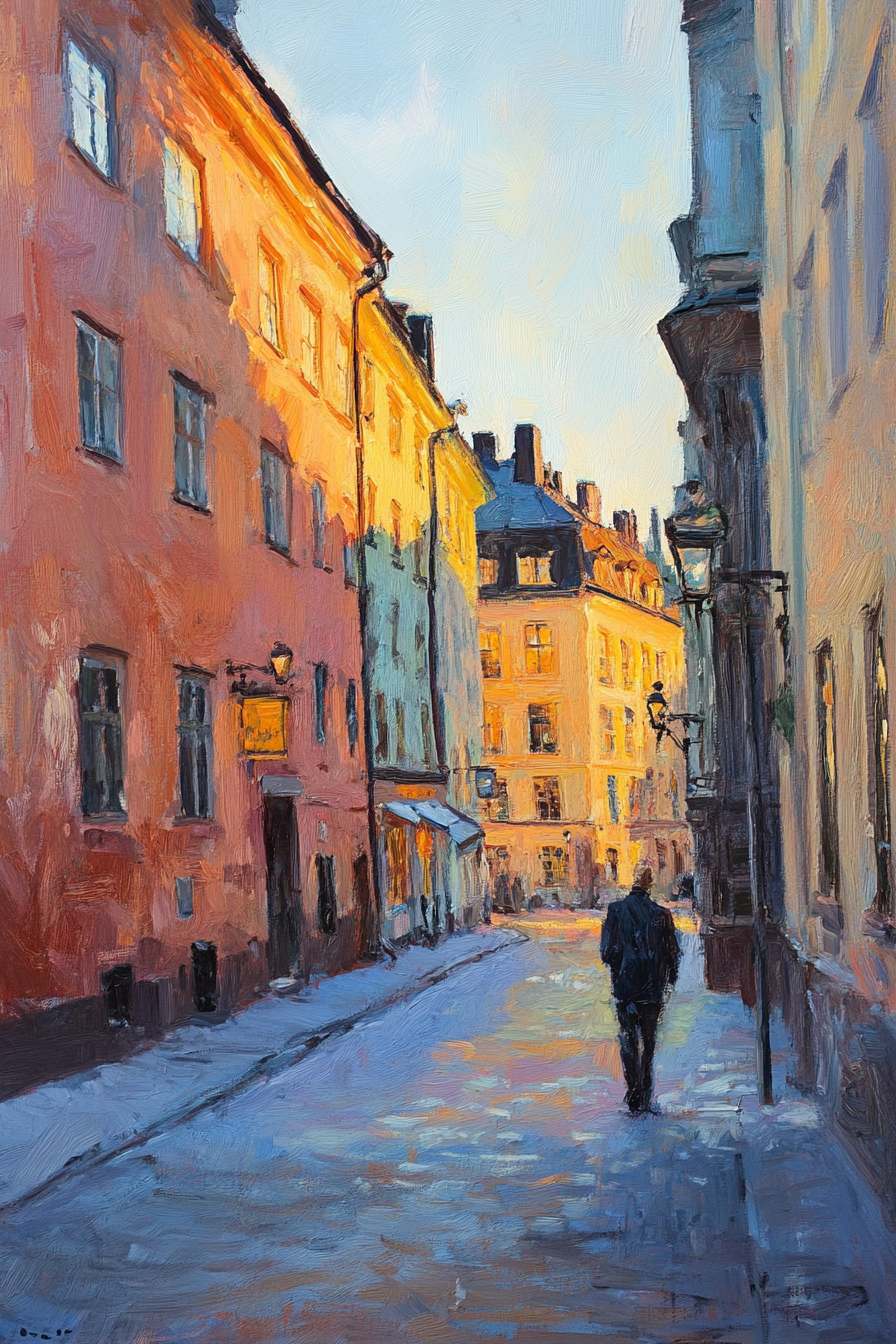 Gamla Stan Golden Canvas