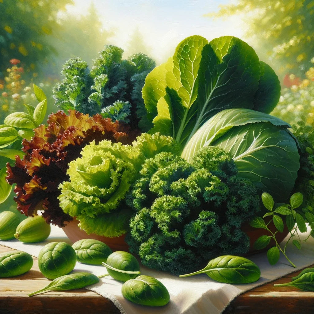 Gathering of Greens Canvas