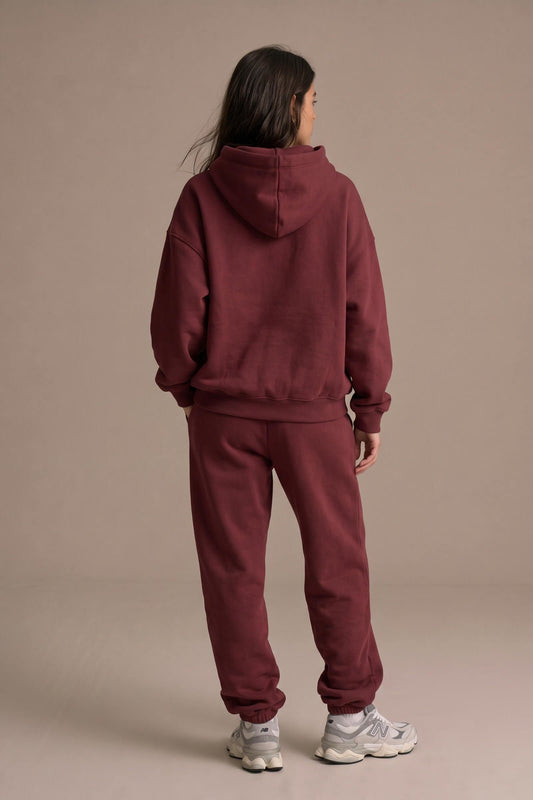 COZY Adult Tracksuit Burgundy Set