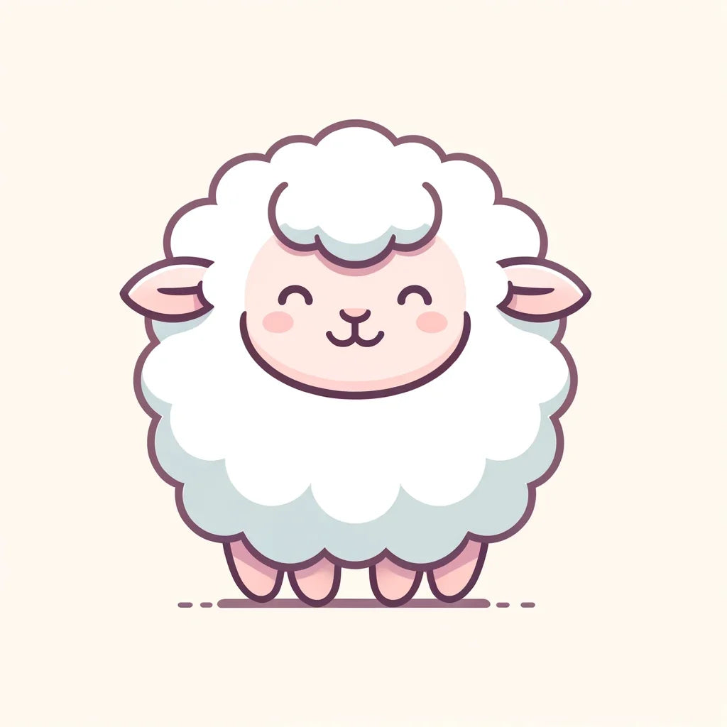 Gentle Fluff Sheep Canvas