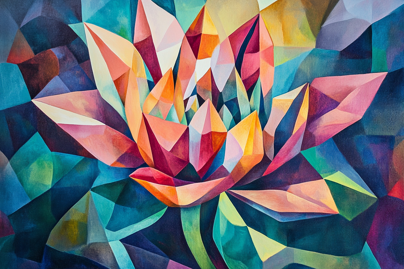 Geometric Blossom Blanket