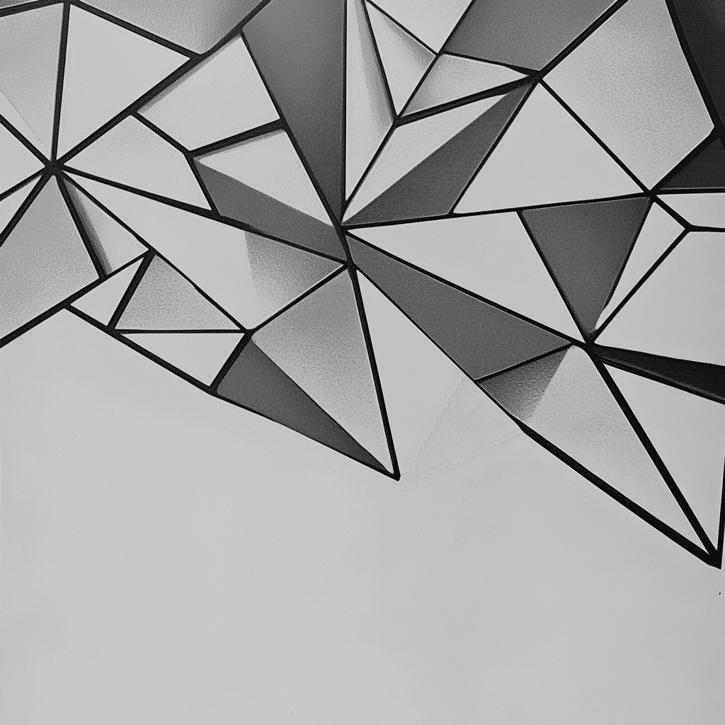 Geometric Elegance Cotton Cushion