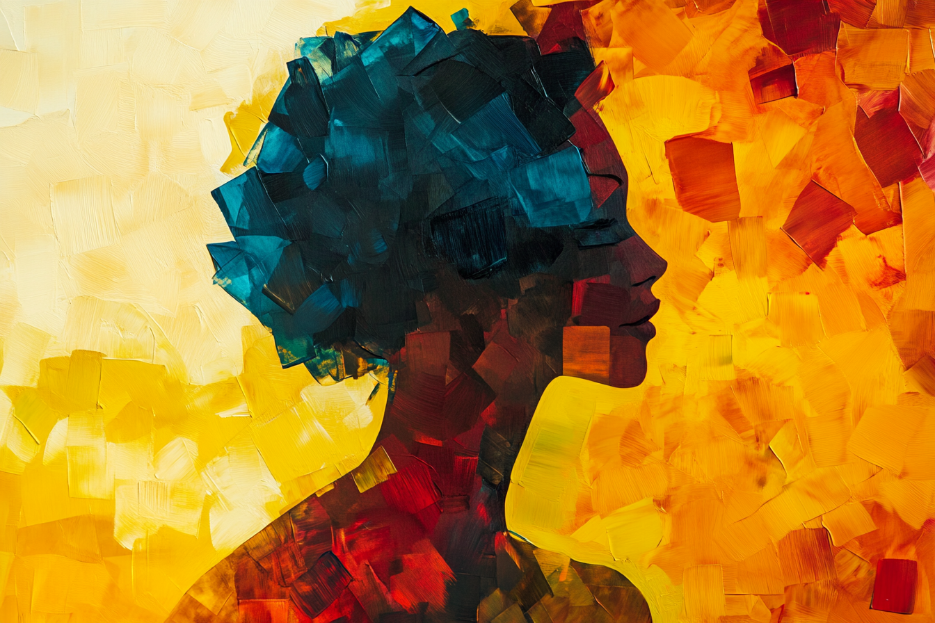 Geometric Silhouette Canvas