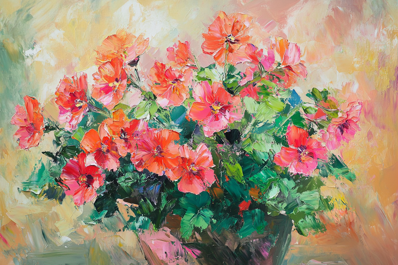 Geranium Reverie Canvas