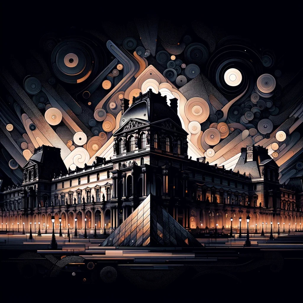 Ghosts of Paris Louvre Canvas