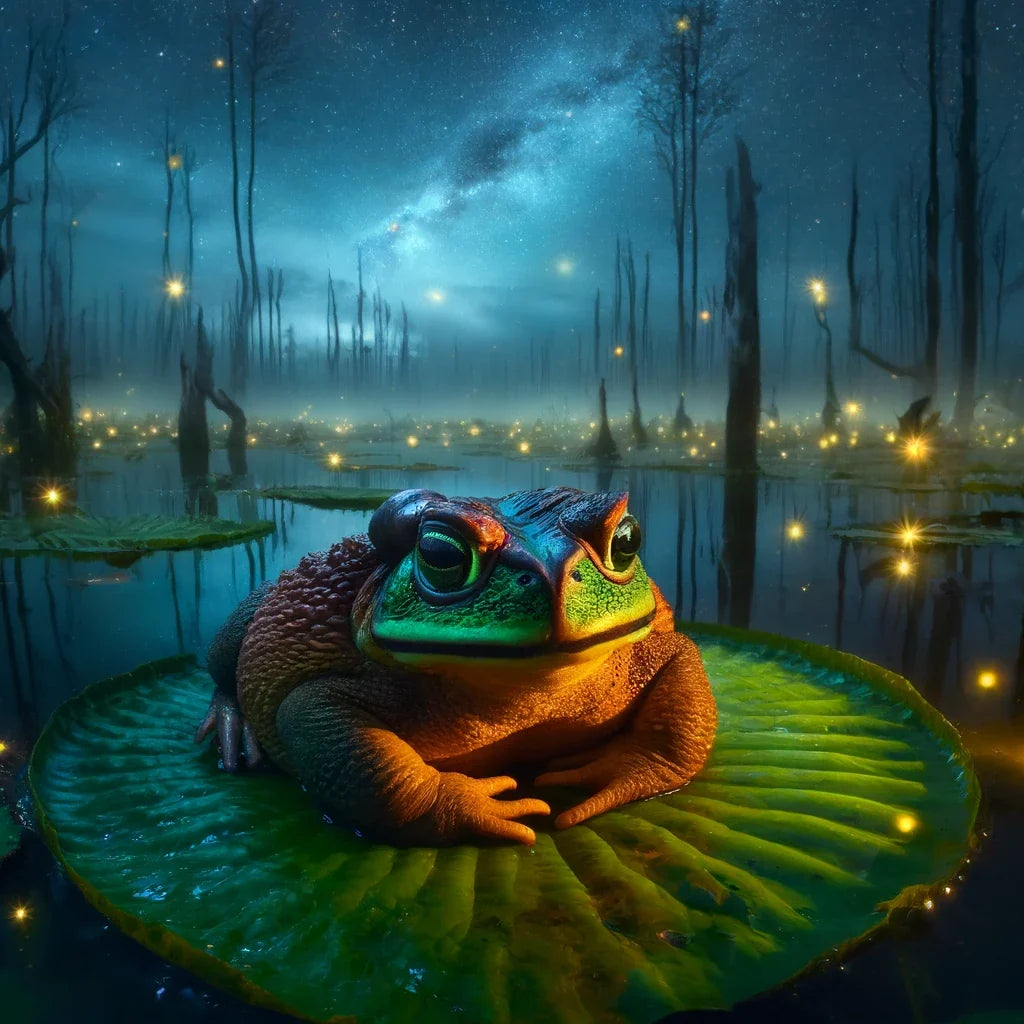 Giant Toad of the Enchanted Marsh Canvas