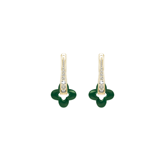 Golden Clover Earrings