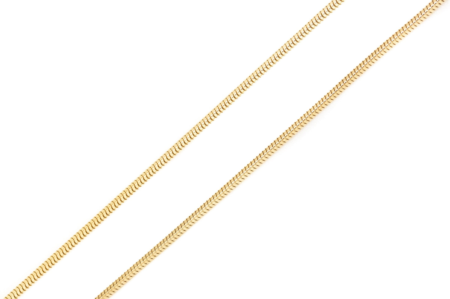 17.5" (45cm) Gold Plated Snake Chain