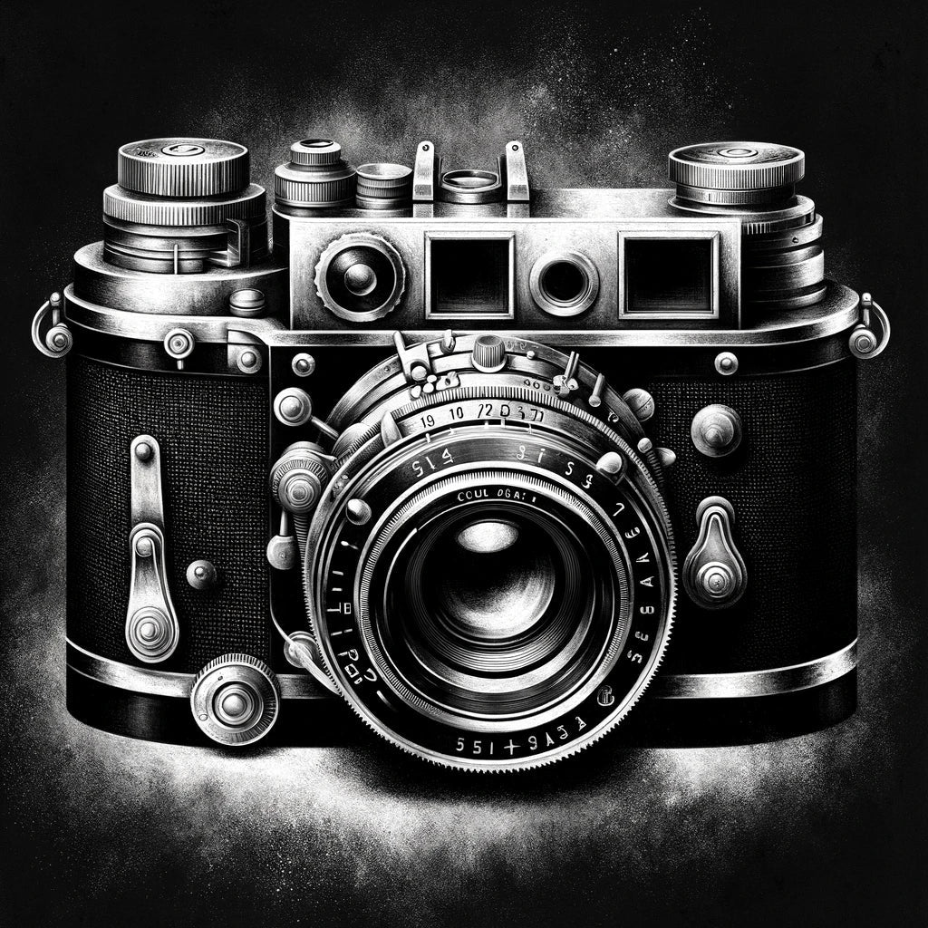Golden Era: Vintage Camera Canvas