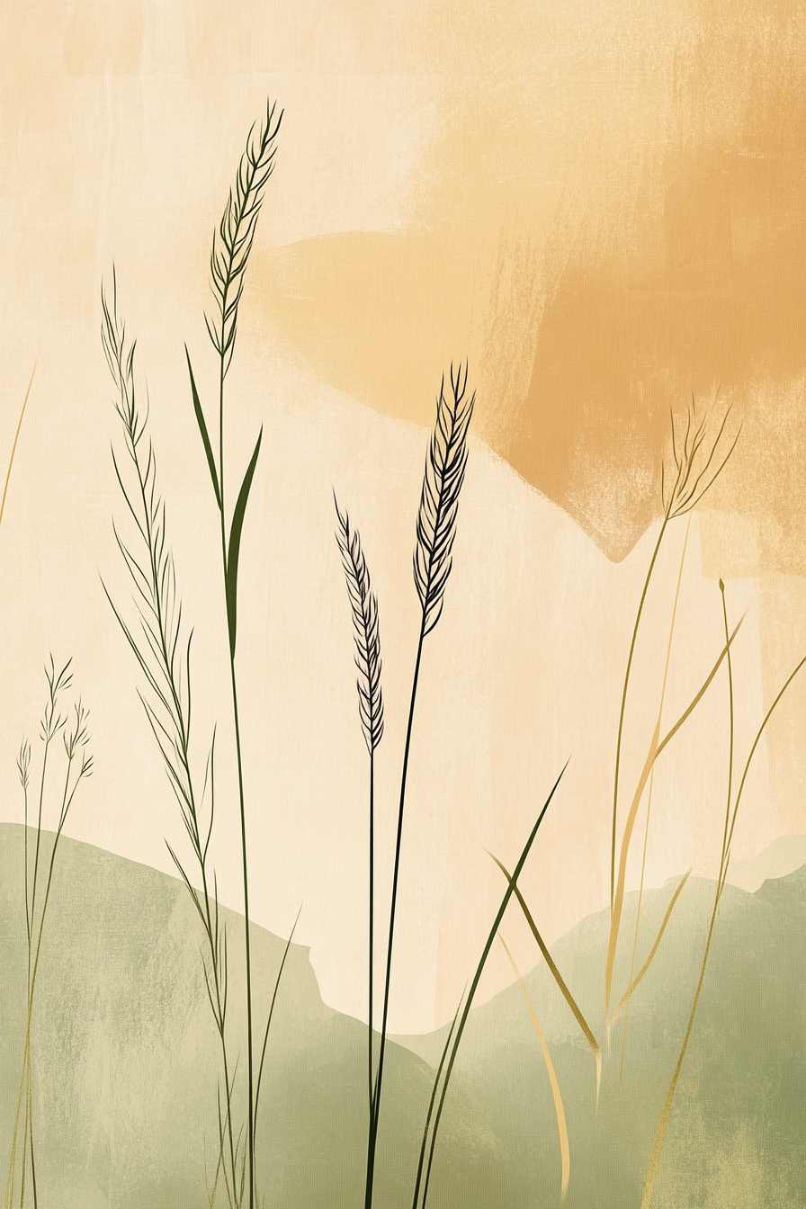 Golden Grasslands Canvas
