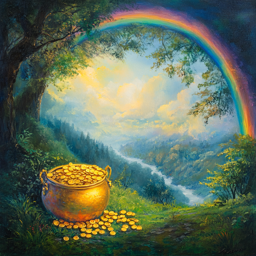 Golden Pot of Dreams Canvas