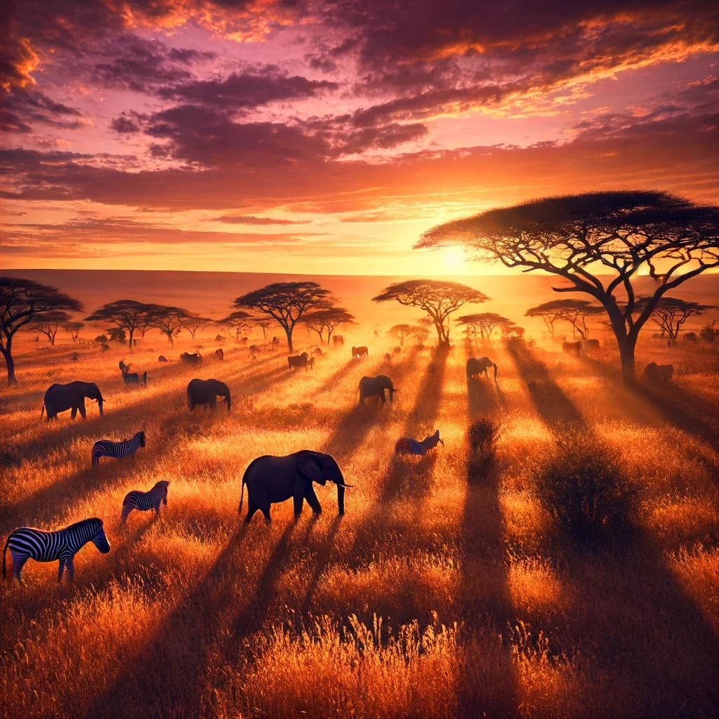 Golden Savannah Canvas