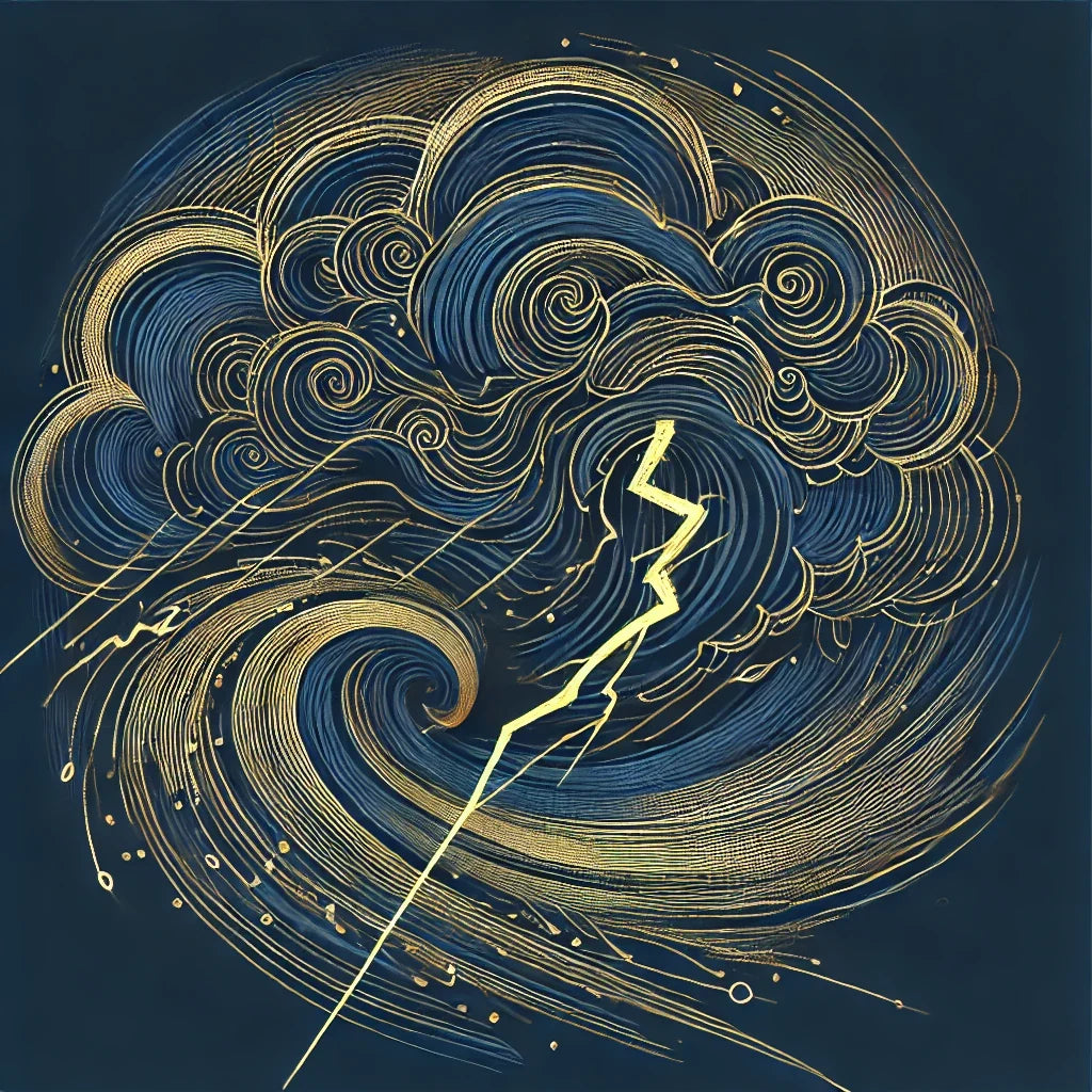 Golden Storm Canvas