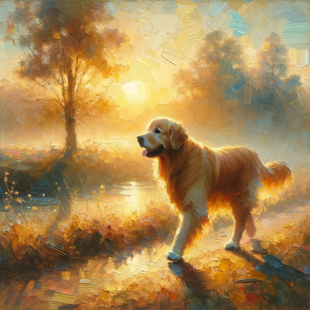 Golden Sunrise Stroll Canvas