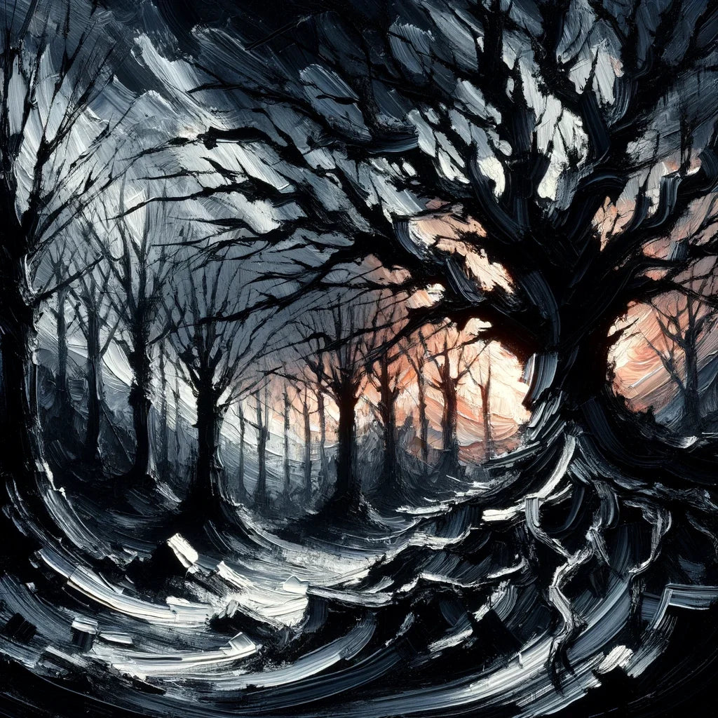Gothic Twilight Forest Canvas